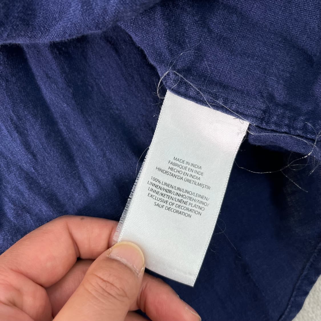 105 폴로랄프로렌 린넨 네이비 셔츠 상품이미지6