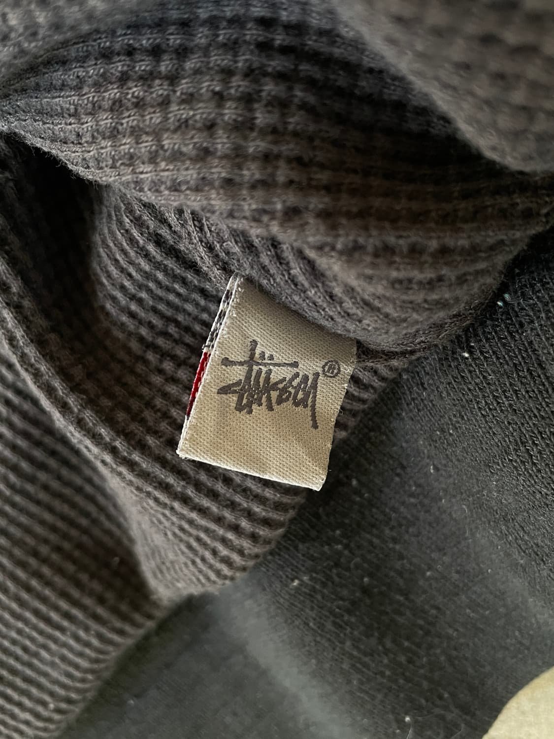 00s Stussy Canvas Faded Black Hood zip 상품이미지7