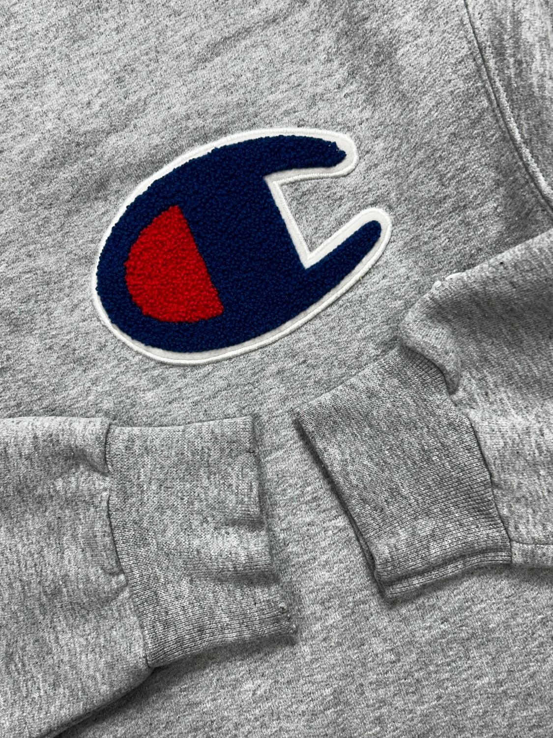 챔피온 어센틱 빅로고 그레이 맨투맨 M 상품이미지6