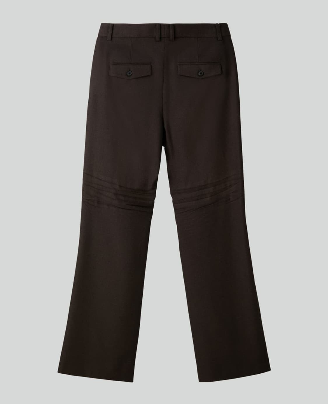 렉토 크리즈 디테일 슬랙스 브라운 판매합니다 상품이미지3