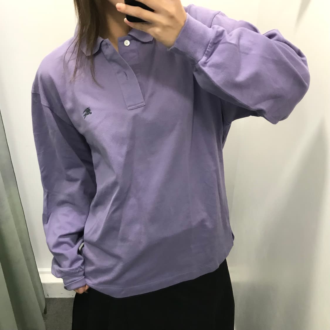 버버리 퍼플 카라 티셔츠 상품이미지2