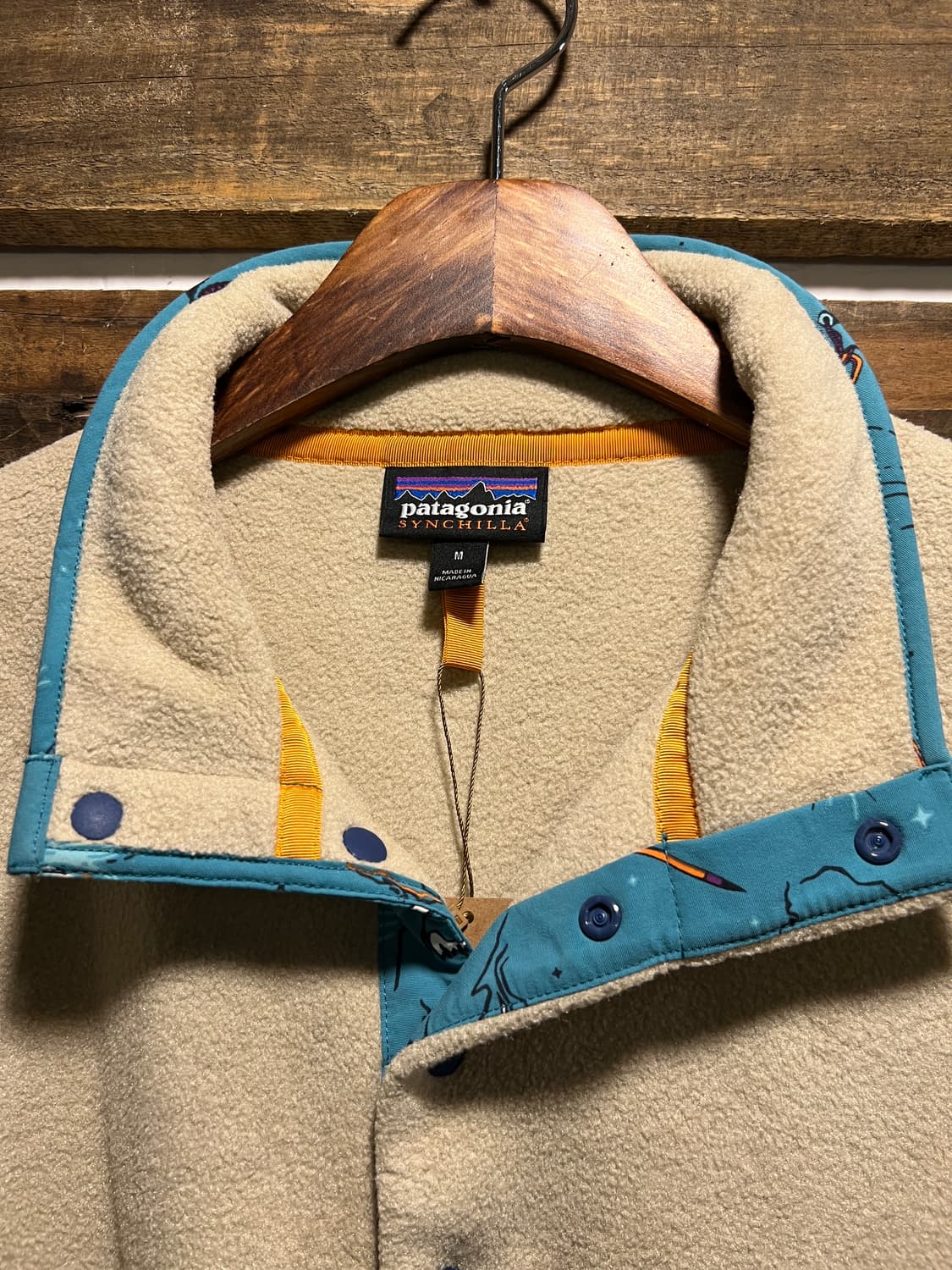 [M]파타고니아 신칠라 스카이블루 체스트 포켓 아노락 플리스 상품이미지2