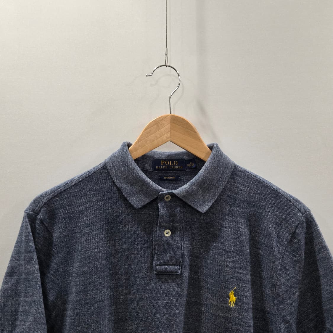 폴로랄프로렌 피케 카라티 멜란지블루 M 상품이미지2