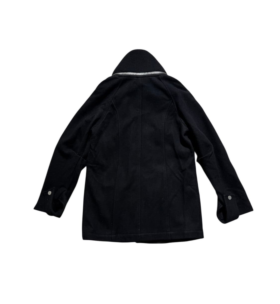 EDUN 빅 카라 지퍼 디테일 모직 자켓 상품이미지2