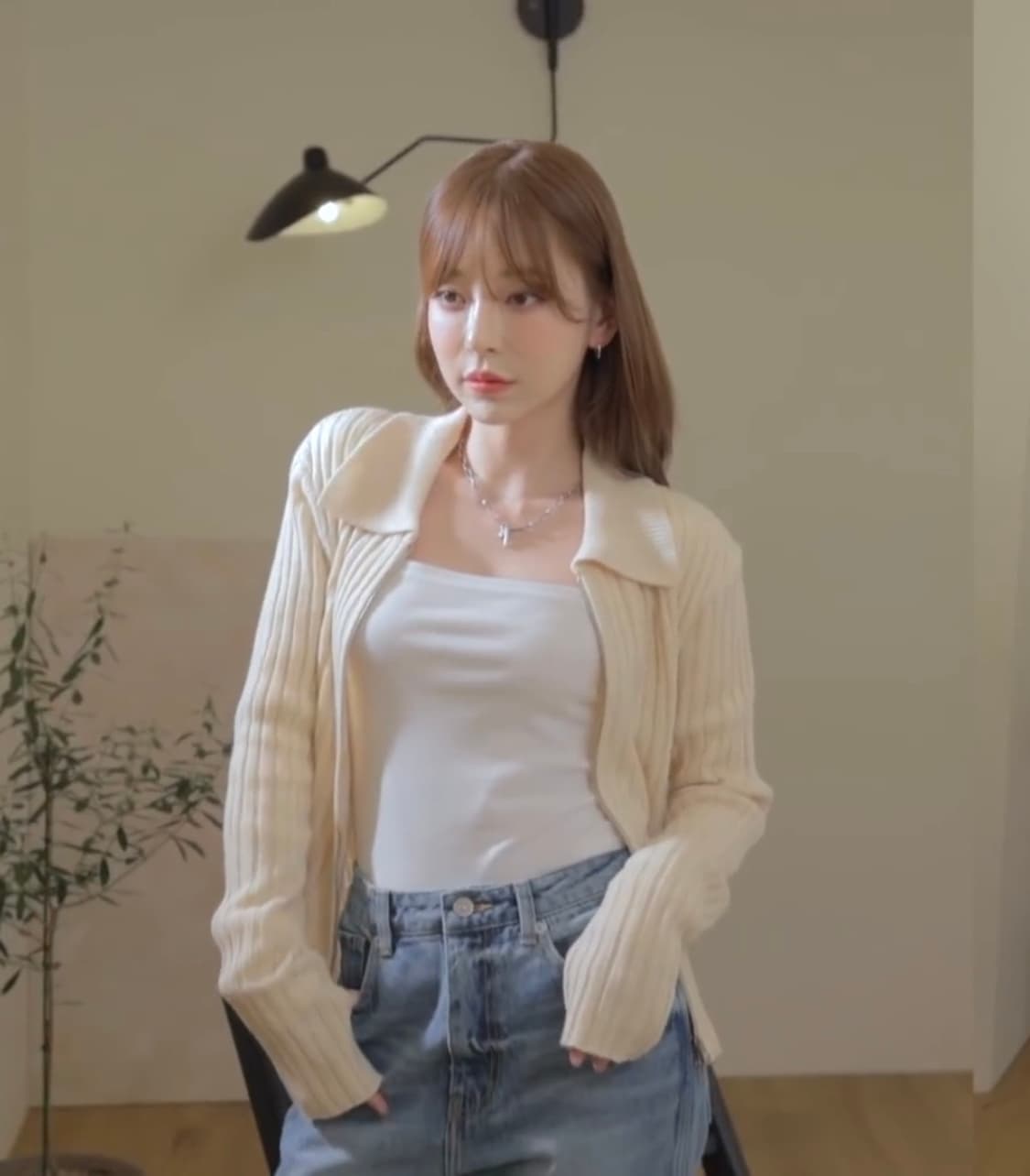 노이아고 워머 니트 집업 상품이미지2