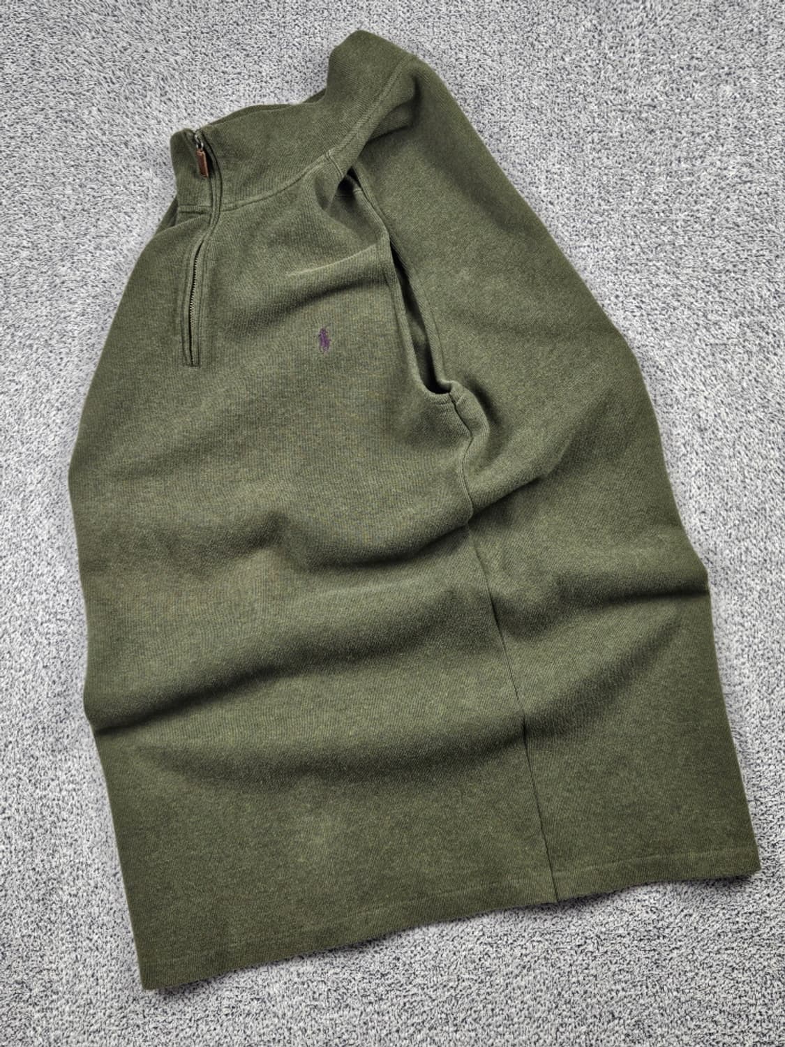 폴로랄프로렌 커팅커스텀 코튼 하프 니트집업 베스트 (4XL)/ 10507 상품이미지2