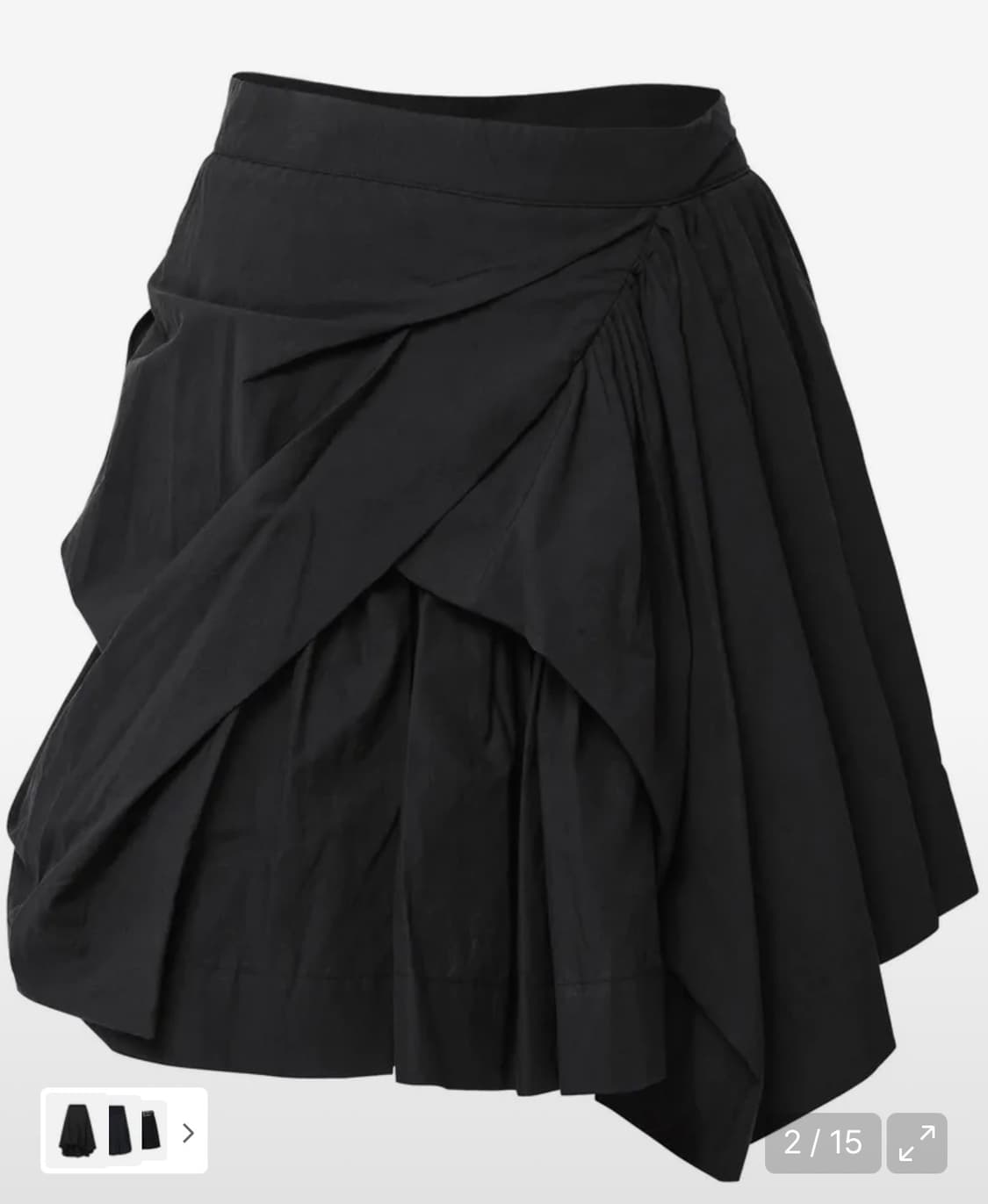 플레어업 드레이프 스커트  상품이미지2