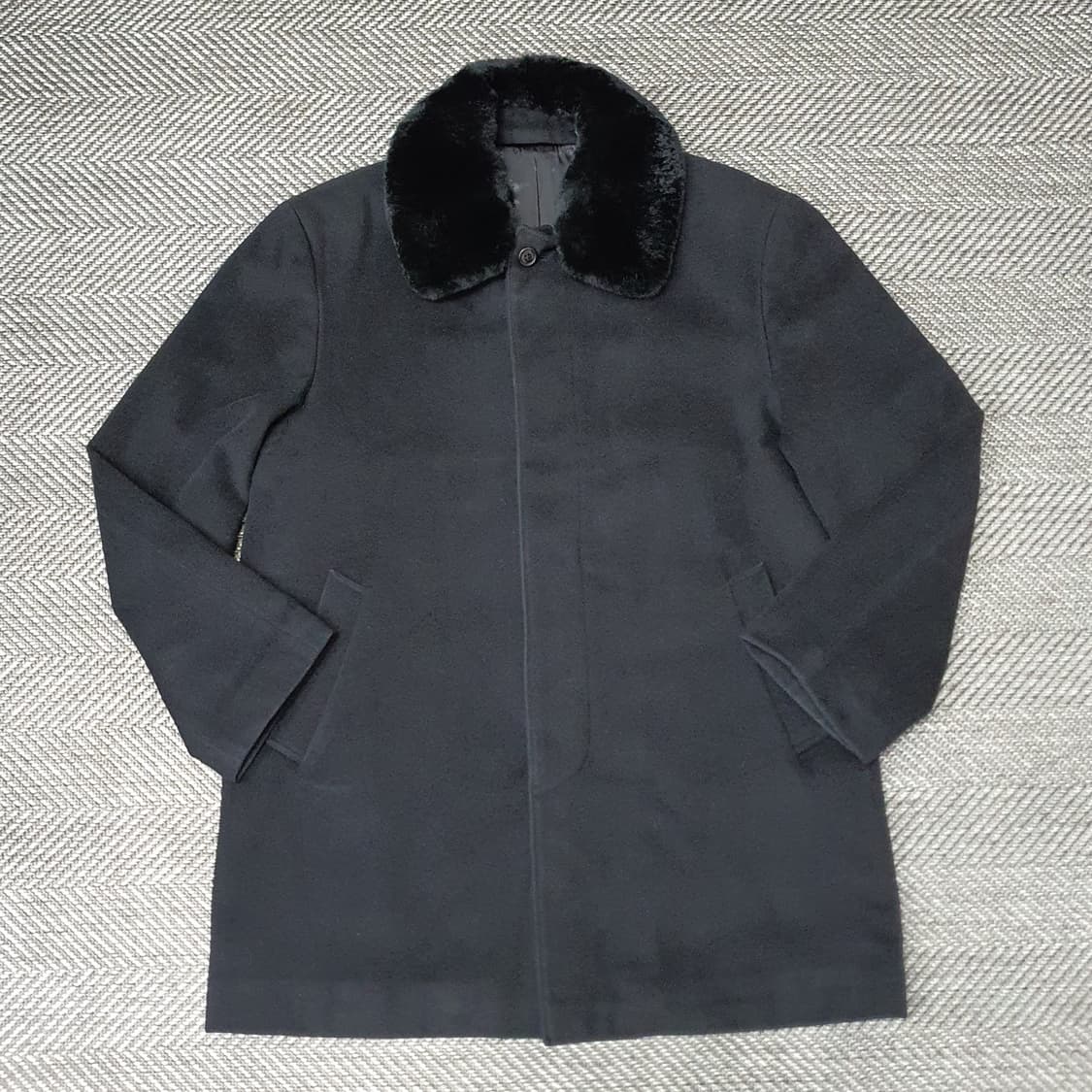 바쏘 울 캐시미어 하프코트 남자105 상품이미지1