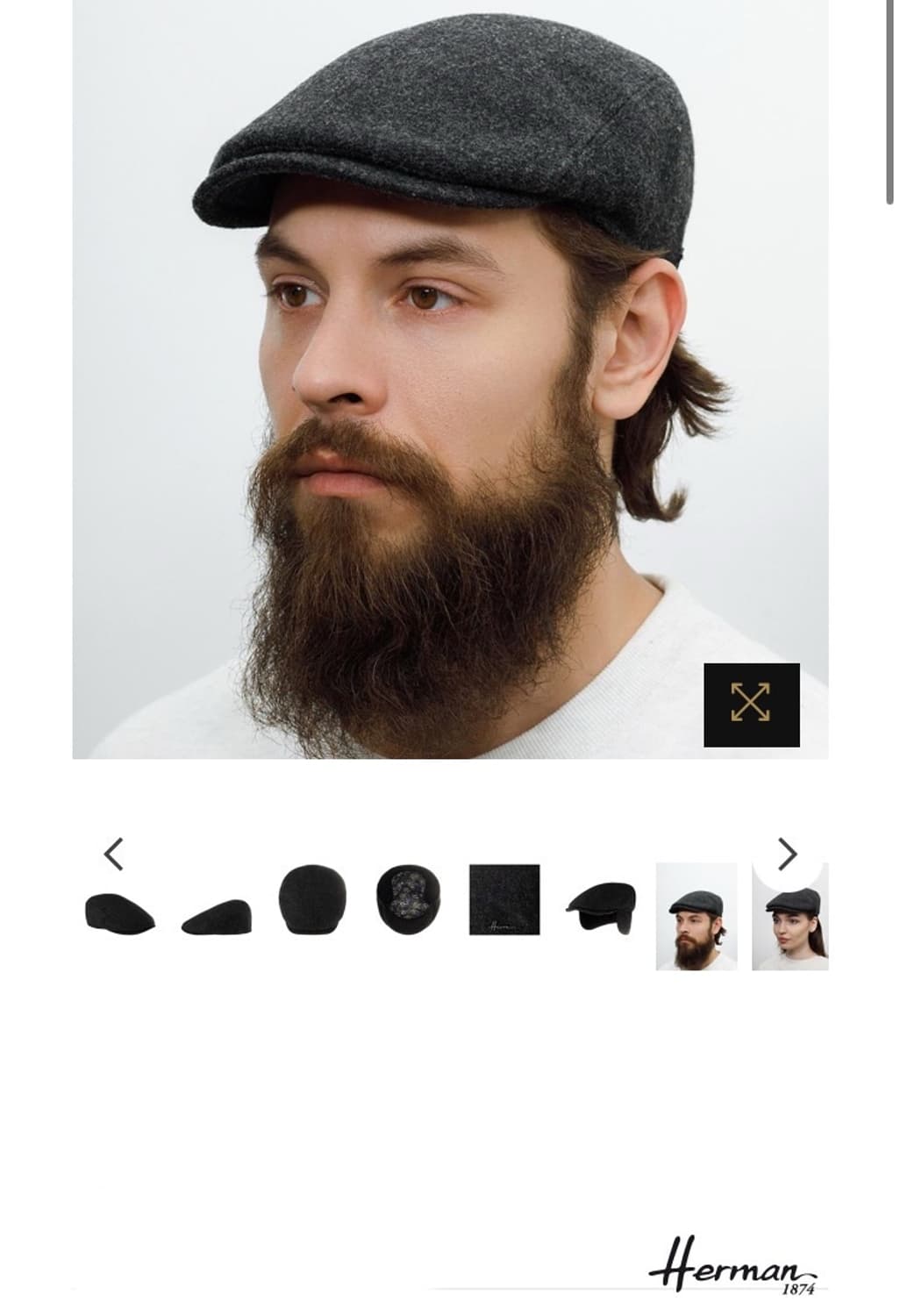 [새상품] Herman 울 헌팅캡 상품이미지1