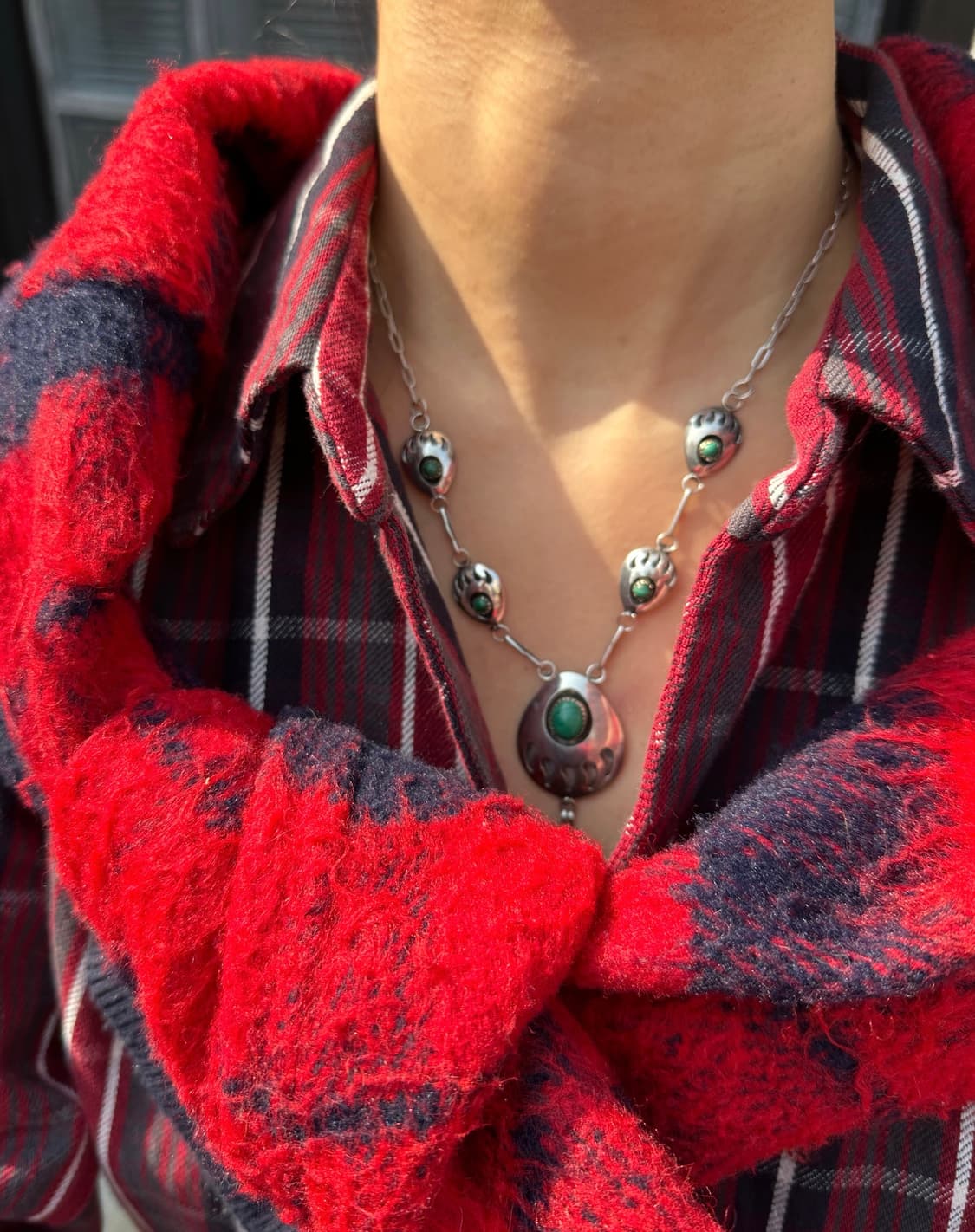 Navajo Bear Paw 925Silver Necklace 상품이미지7