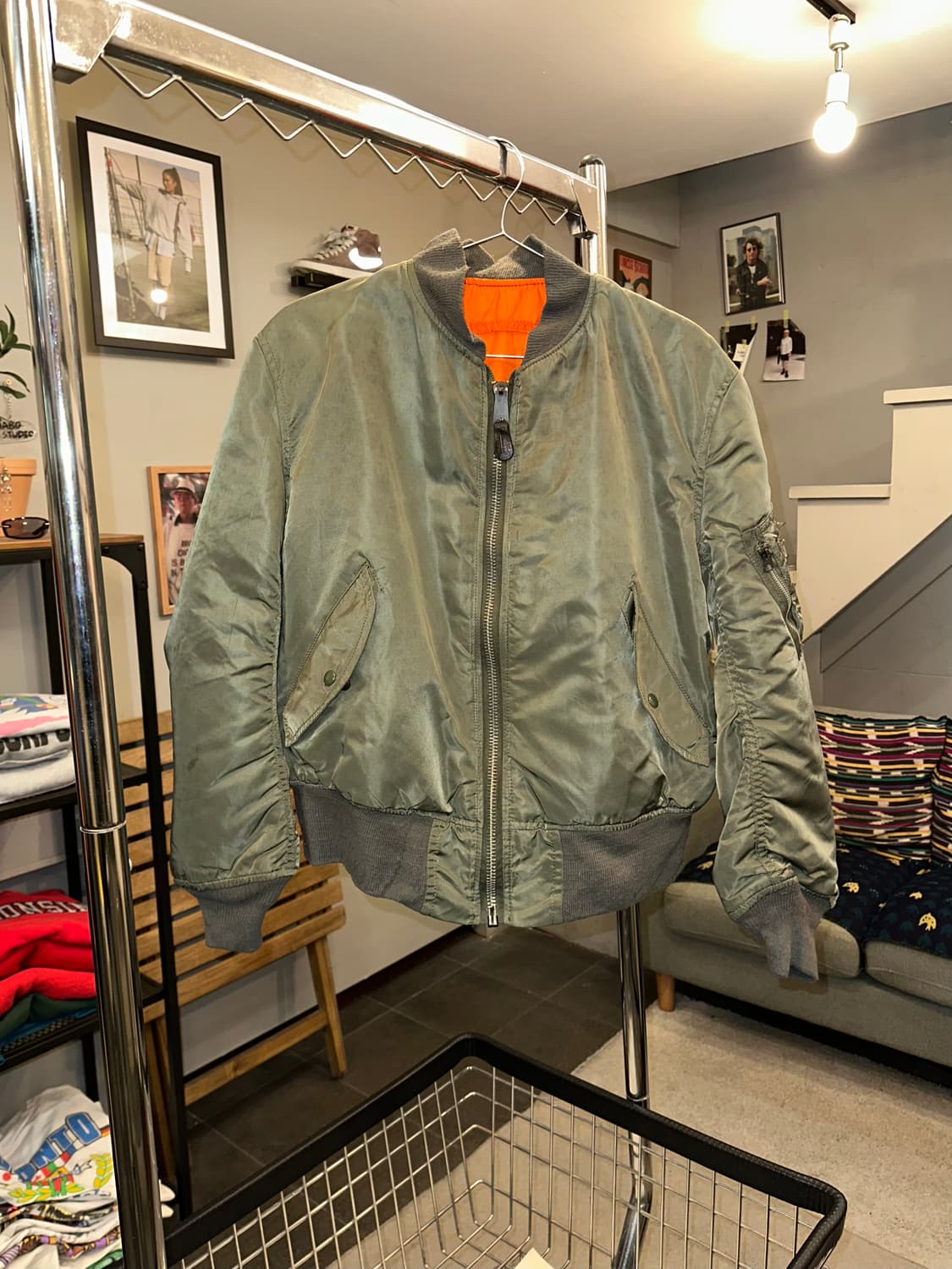 90’s Alpha Industries Ma-1 USA flight 상품이미지4