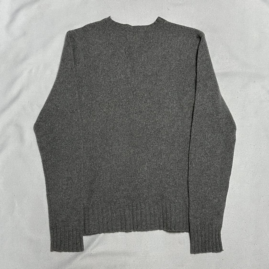 M 폴로랄프로렌 라운드넥 그레이 울 니트 상품이미지3