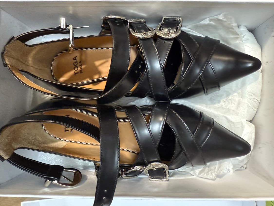 Toga Pulla 토가 풀라 AJ926 블랙 펌프스 37.5 상품이미지9