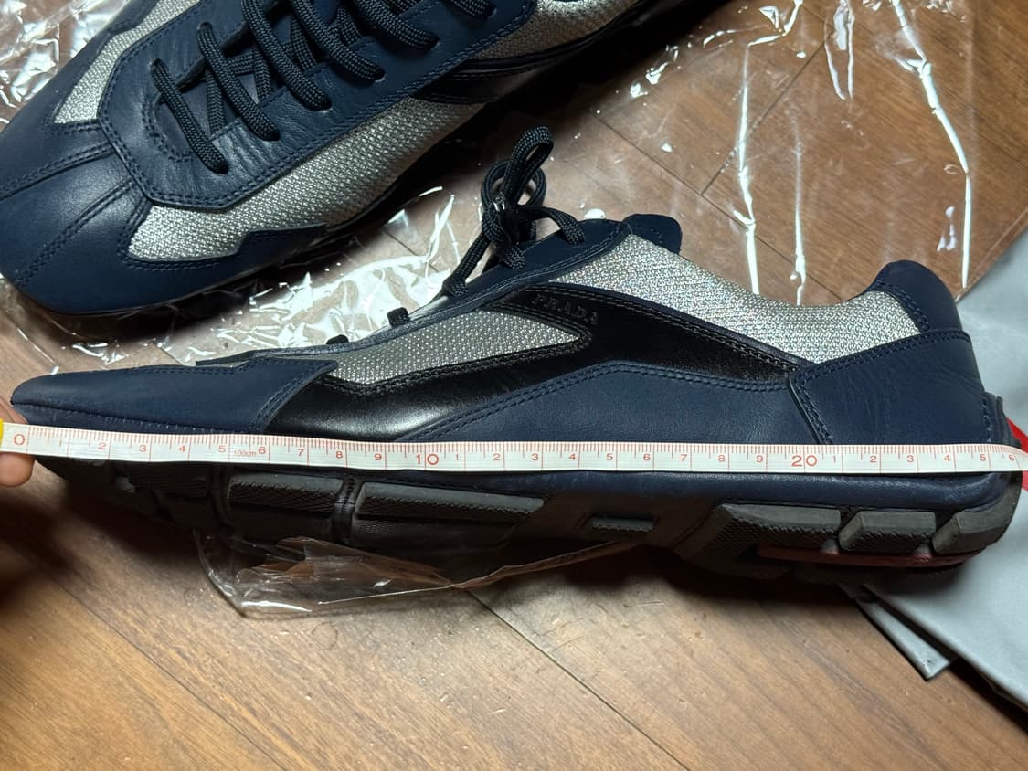 PRADA SPORT 가죽 메쉬 전환 로우 컷 스니커즈 상품이미지8