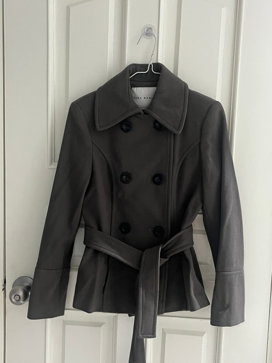 자라 울 더블 하프 숏 코트 상품이미지2