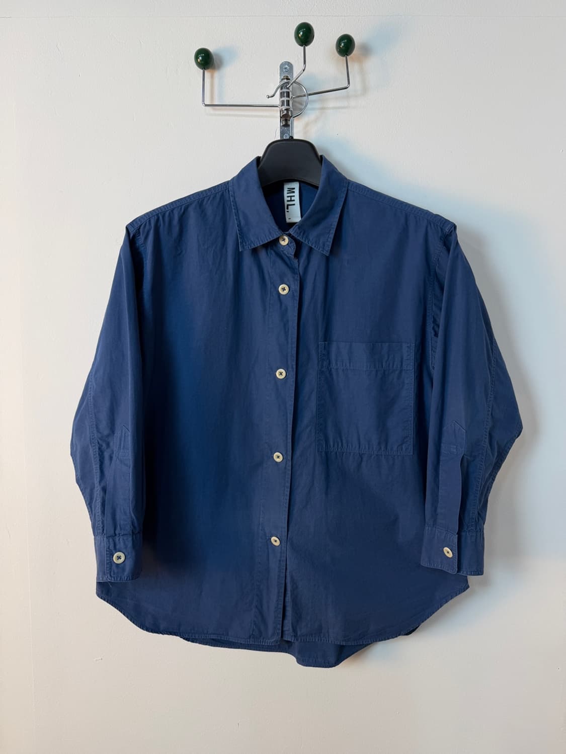 MHL 마가렛 호웰 블루 코튼 셔츠  상품이미지1