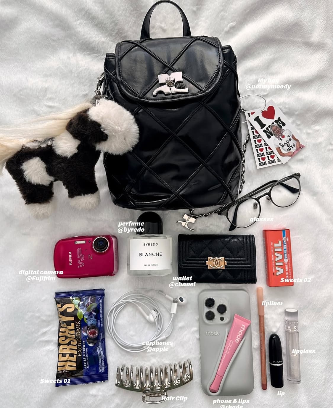 낫마이무디 꾸레쥬 백팩 핑크 새상품 상품이미지2