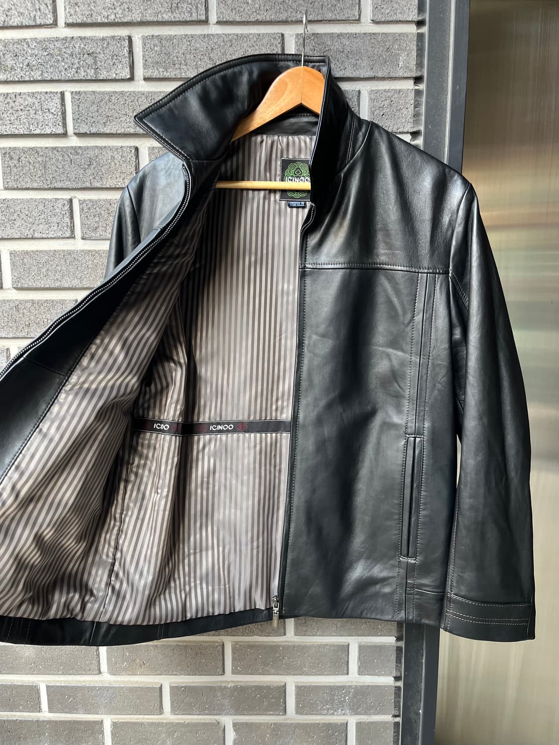 90s ICINOO lambskin 양가죽 자켓 상품이미지1