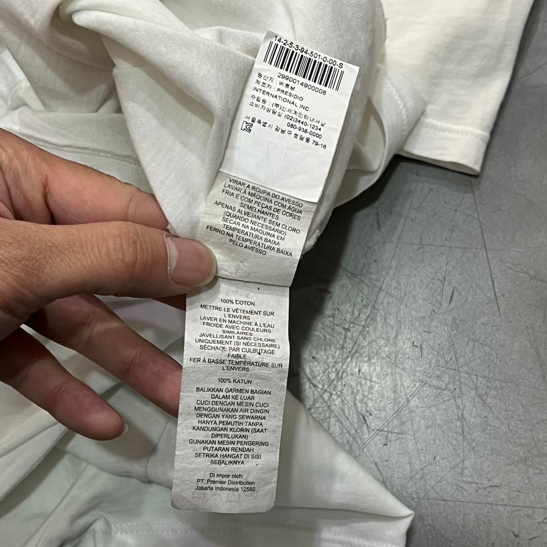  아르마니 익스체인지 로고 반팔티 y15990 상품이미지7