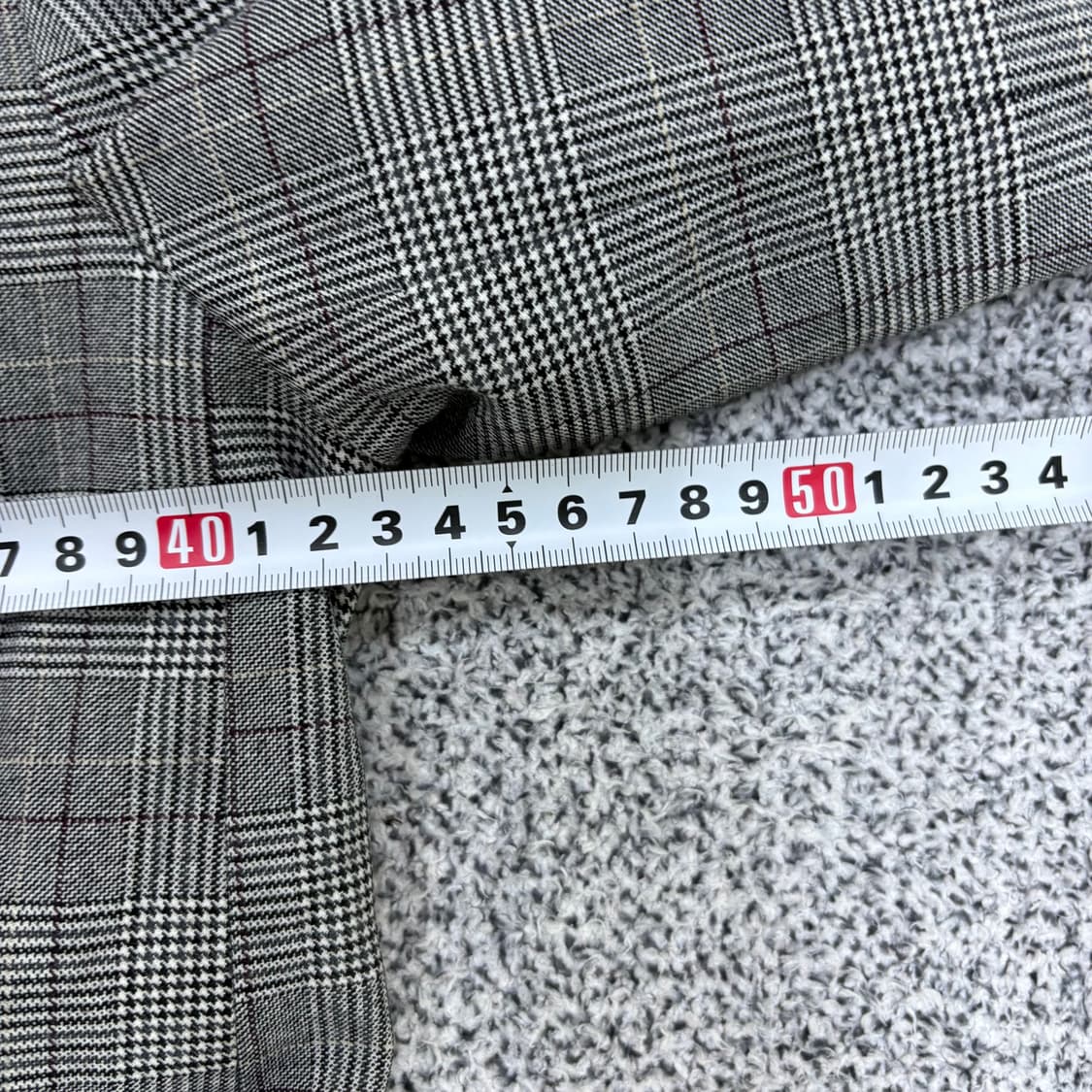 구55 탱커스 체크 더블 자켓 블레이저 0317J 상품이미지5