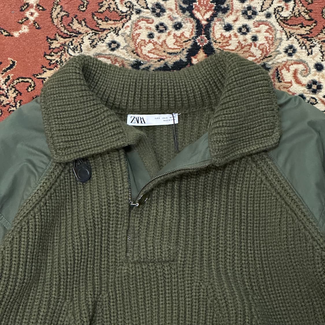자라 ZARA 밀리터리 니트 스웨터 (M) 새상품 한정판 상품이미지3