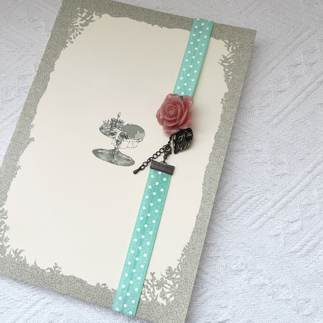 ⊰dot flower⊱ book-band 도트 꽃 북밴드 상품이미지3