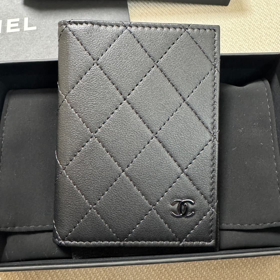 샤넬 클래식 카드지갑 오거나이저 올블랙 새제품 AP3822 상품이미지2
