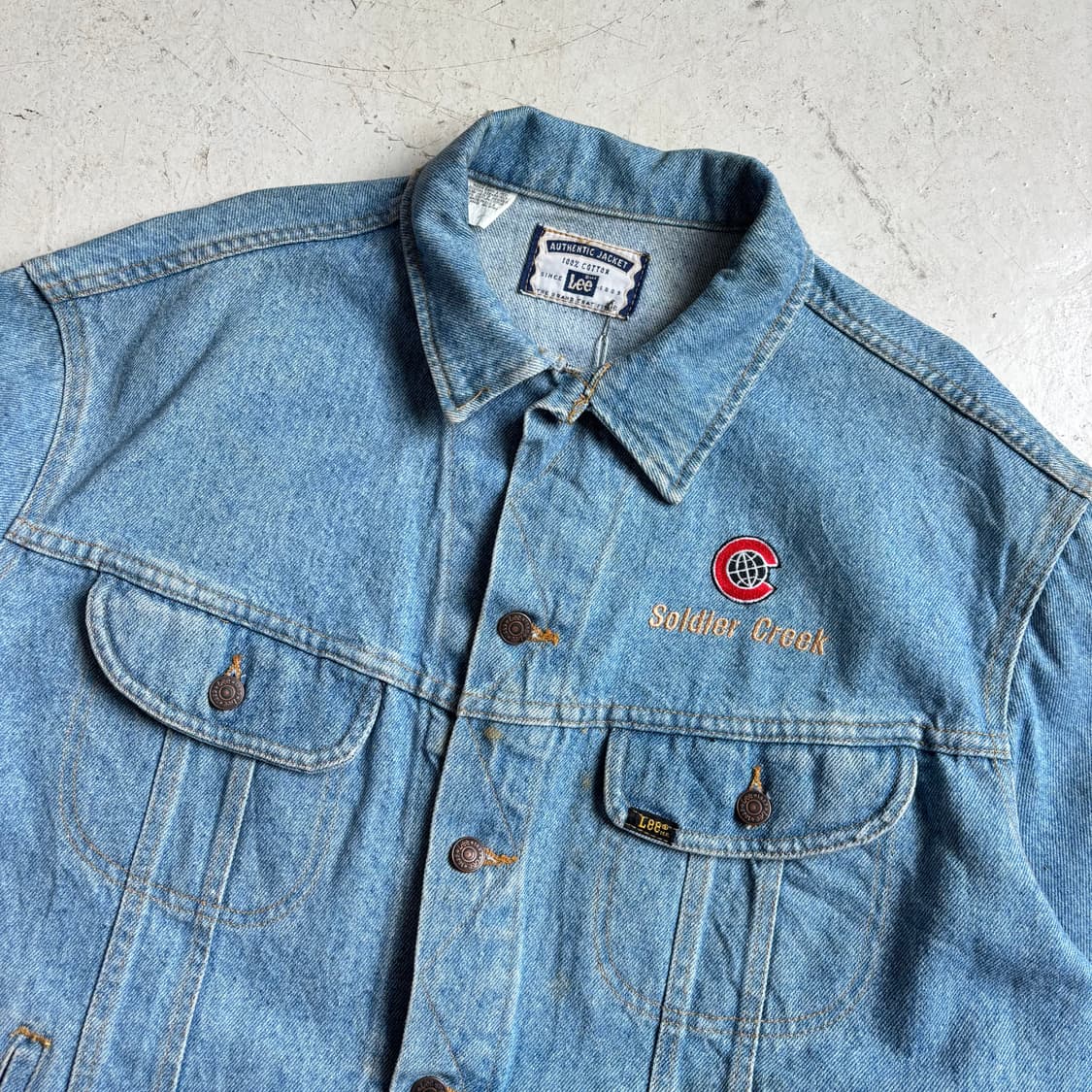 90s USA LEE OG 빈티지 트러커 데님자켓 XL 상품이미지4