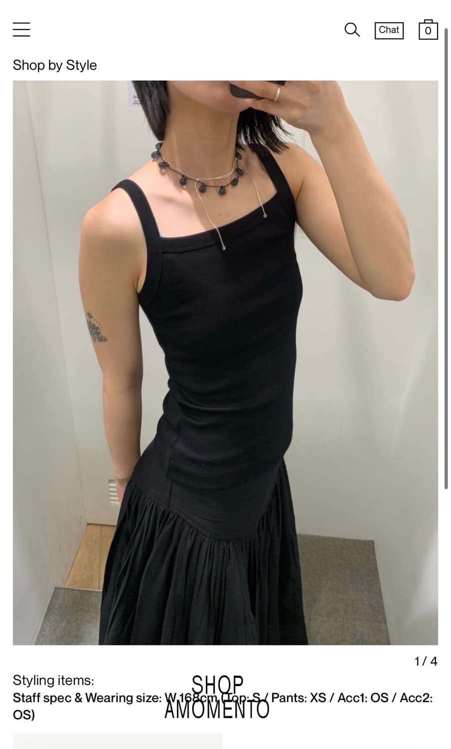 Flore flore may cami 슬리브리스 상품이미지2