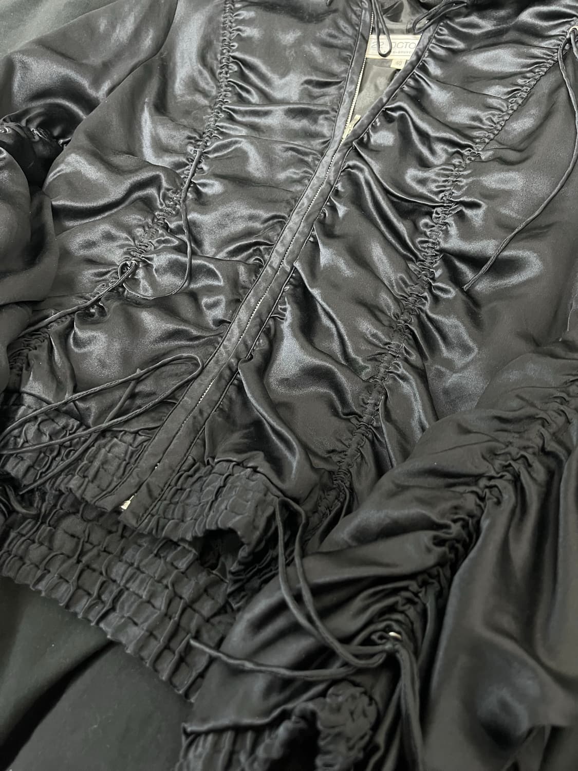 빈티지 셔링 후드집업 다크네이비 상품이미지5