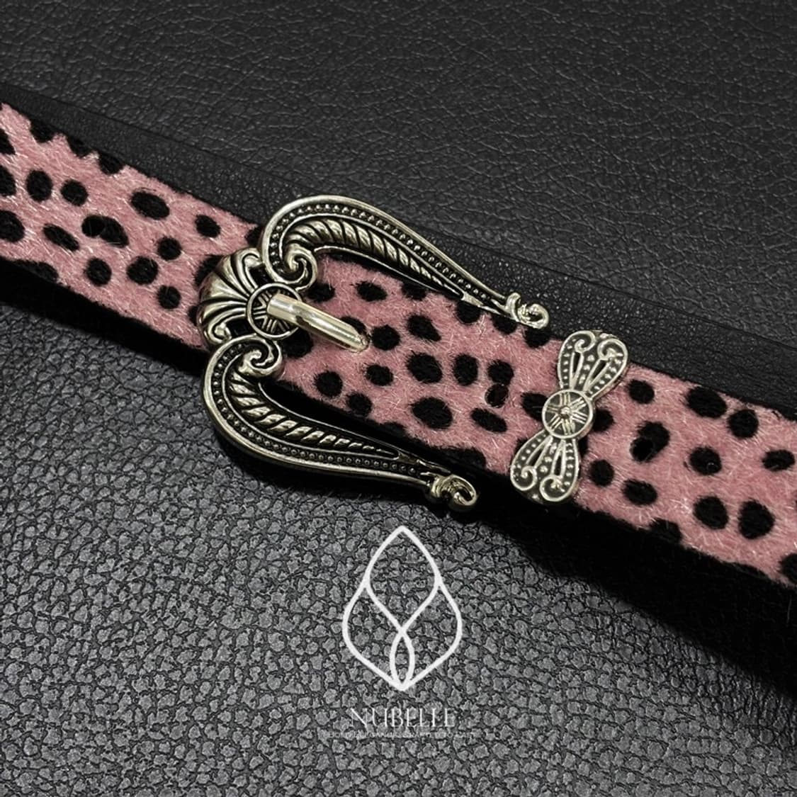 🌗 Leopard western belt / 호피 송치털 웨스턴 벨트 상품이미지3