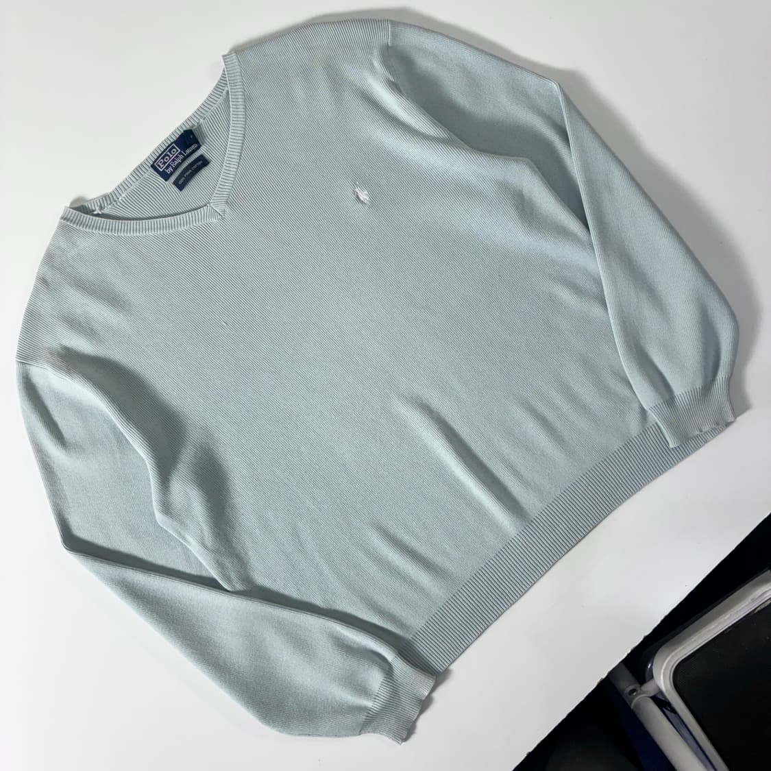 Polo 폴로 랄프로렌 파스텔 블루 니트 상품이미지2