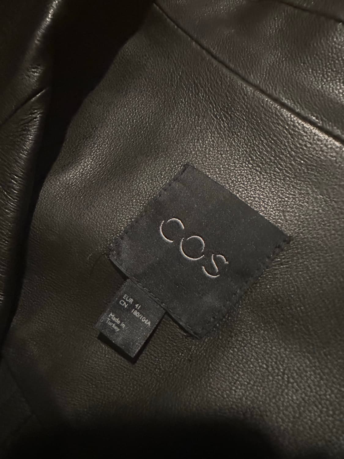 [41] COS 코스 캠프 카라 레더셔츠  상품이미지3