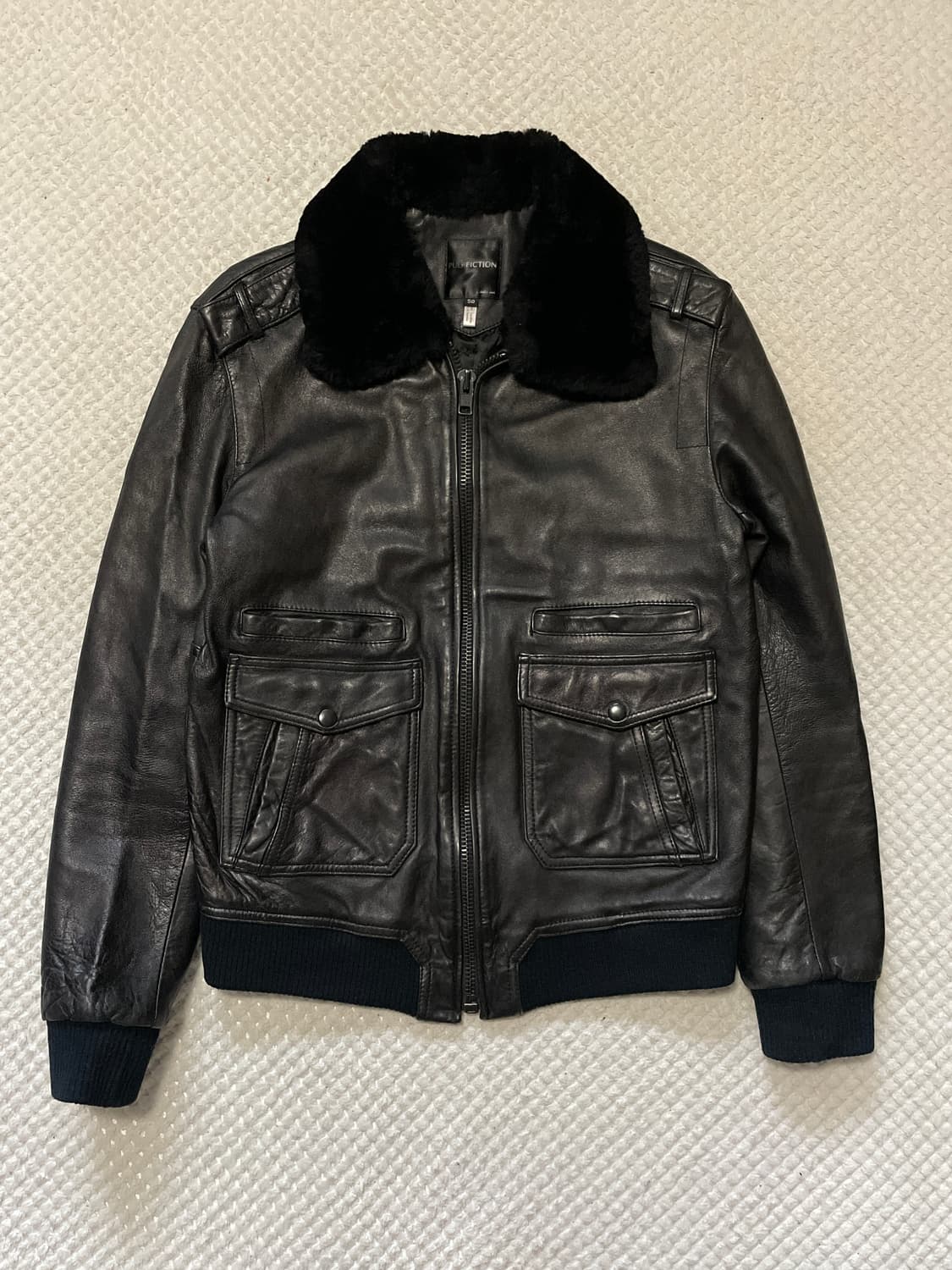 PULF FICTION 레더파크 웨스턴 무드 양가죽 G-1 레더 자켓 상품이미지1
