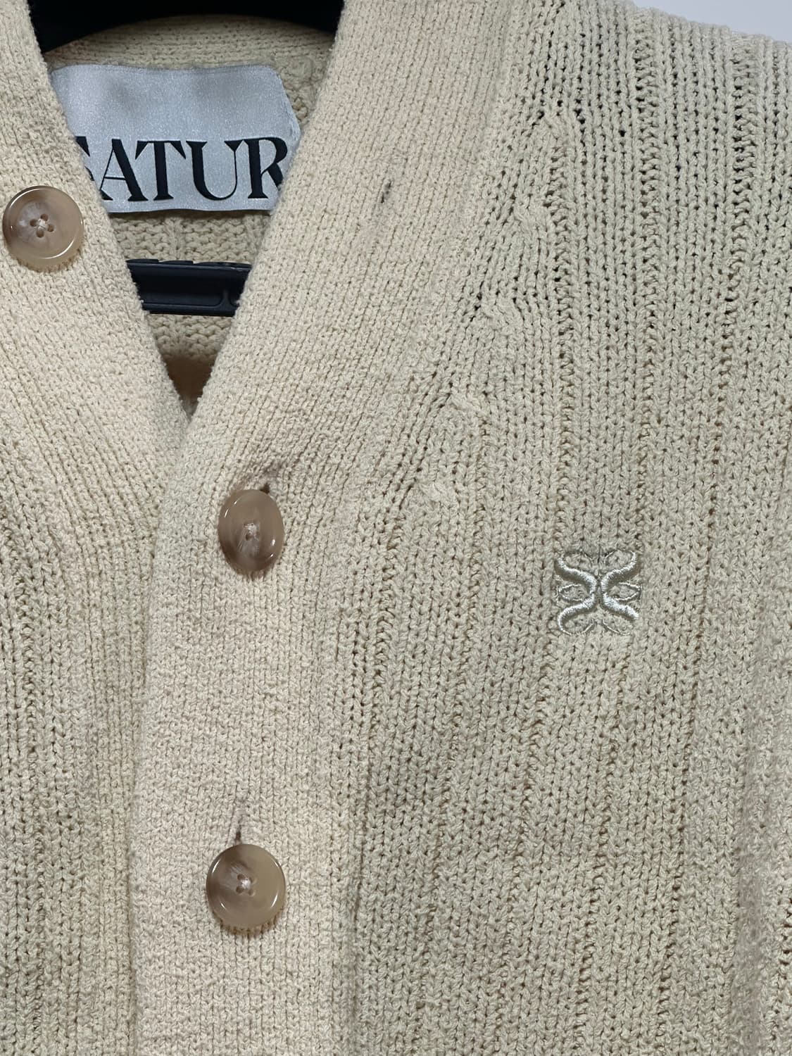 세터 파로 오버사이즈드 부클 아이보리 니트 상품이미지2