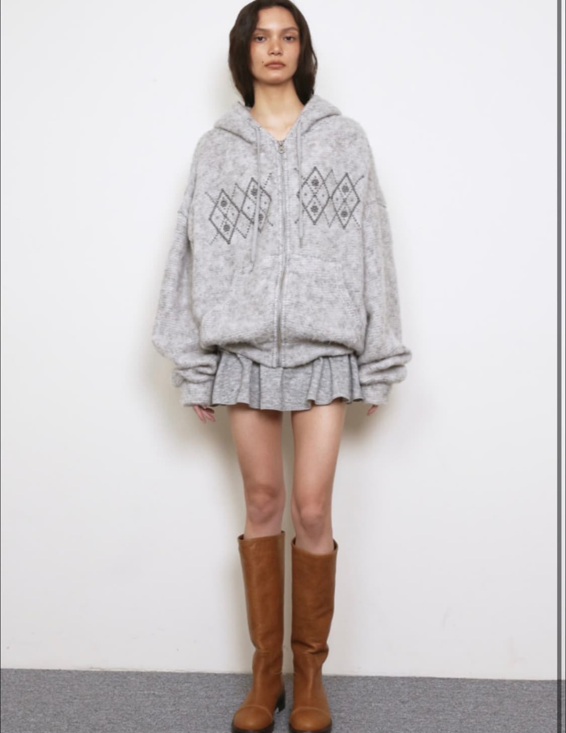 폴리수엠 스터드 헤러리후드 셋업 상품이미지2