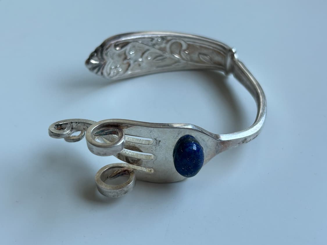 빈티지 말라카이트 포크뱅글 L 상품이미지1