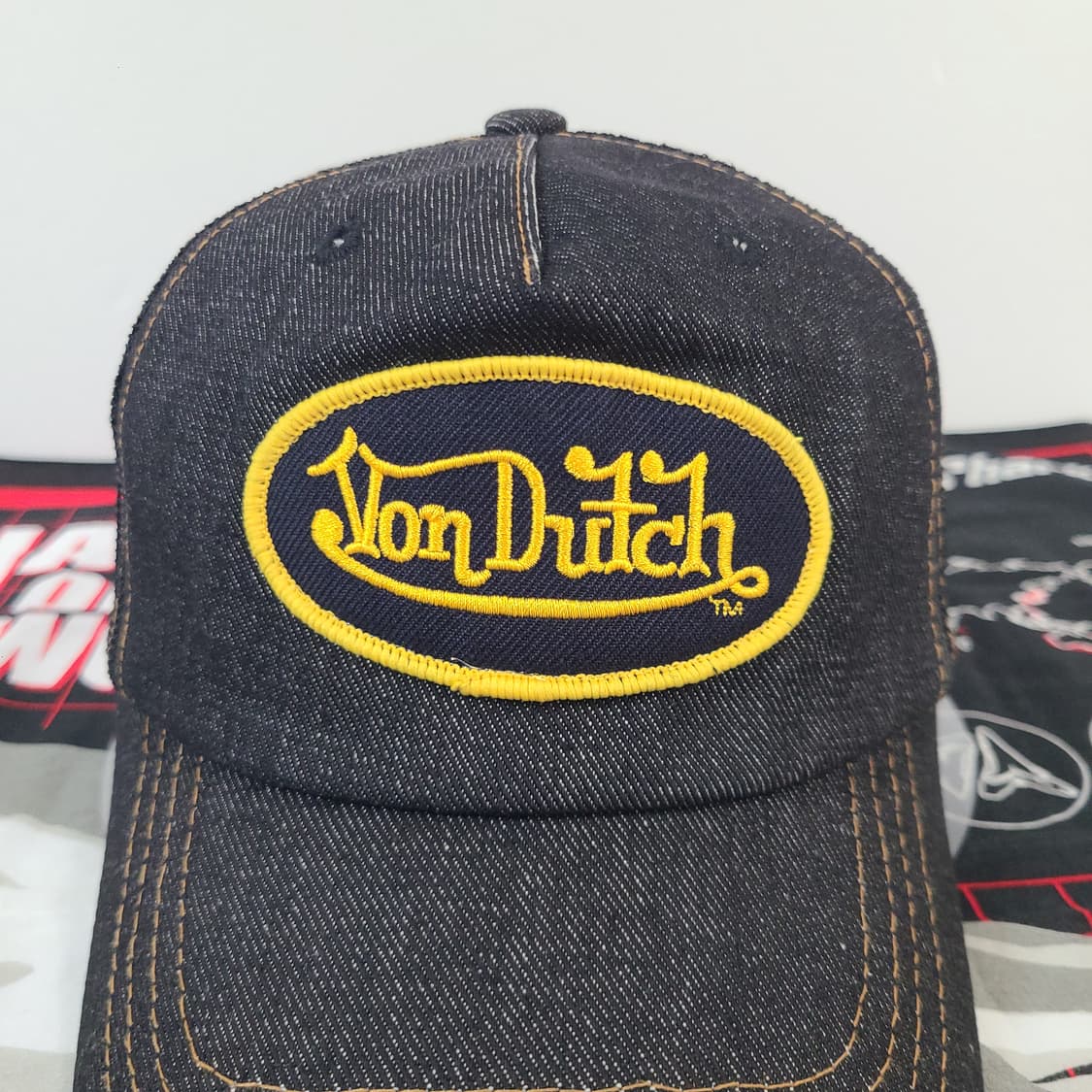 본더치 빈티지 올드 Y2K 데님 트러커캡 메쉬캡 스냅백 모자 볼캡 상품이미지3