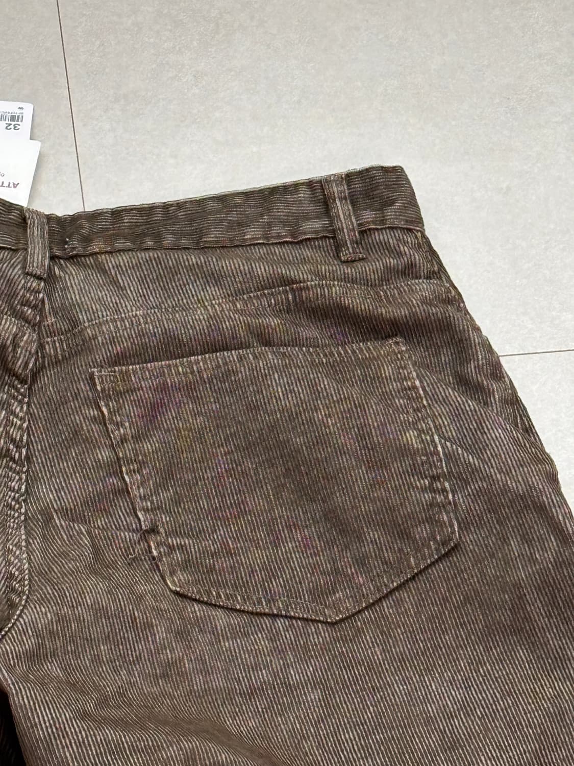 스파오 벌룬핏 코듀로이 팬츠 32 브라운 / 새상품 상품이미지9