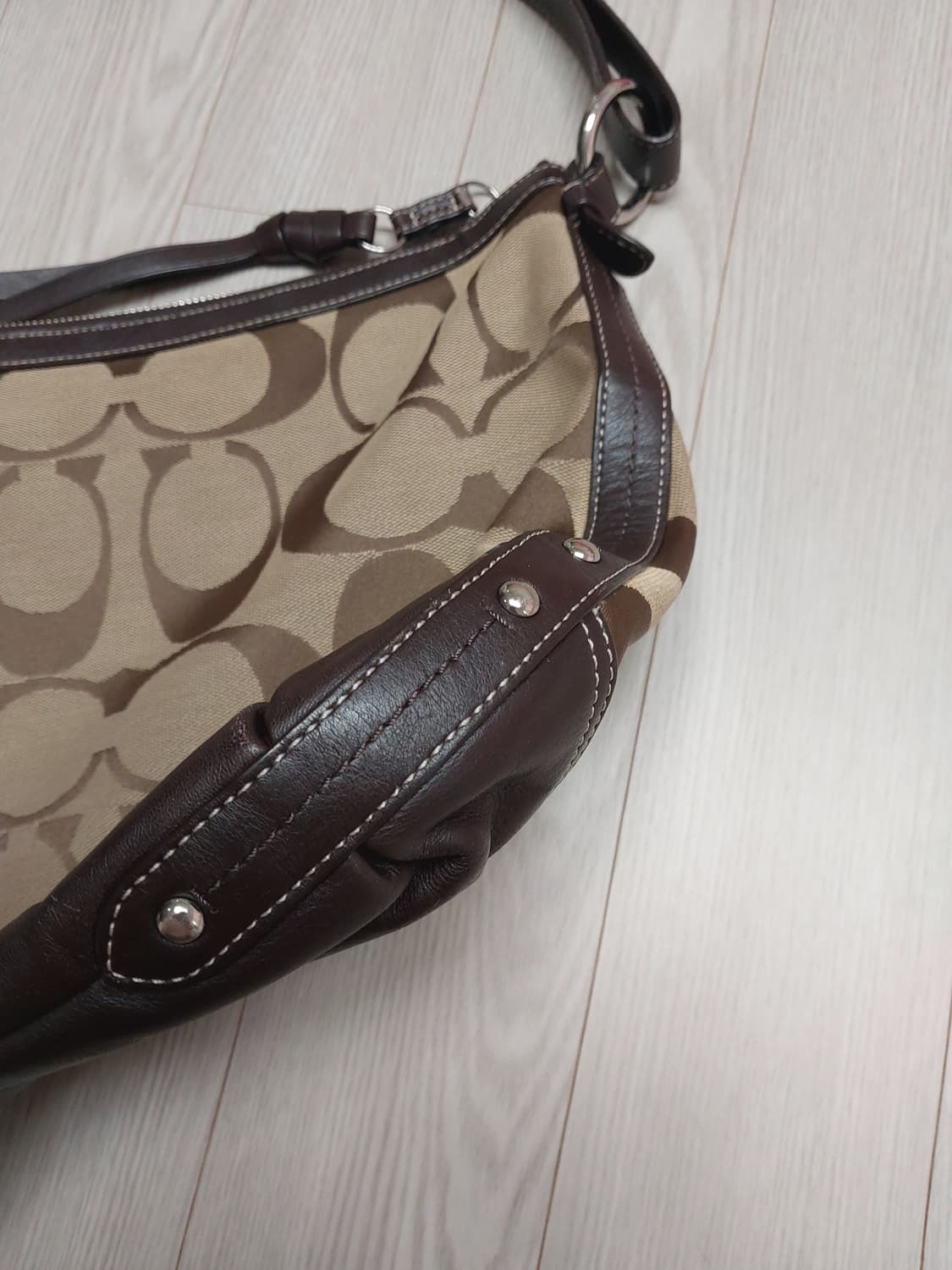 SALE🫶[정품] 코치 시그니처 투웨이백 (착샷O) 상품이미지7