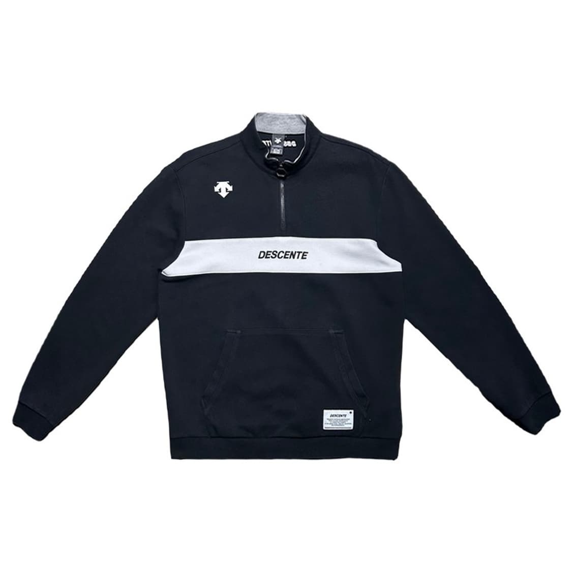 데상트 아카이브 칼라블록 반집업 맨투맨 105 상품이미지1