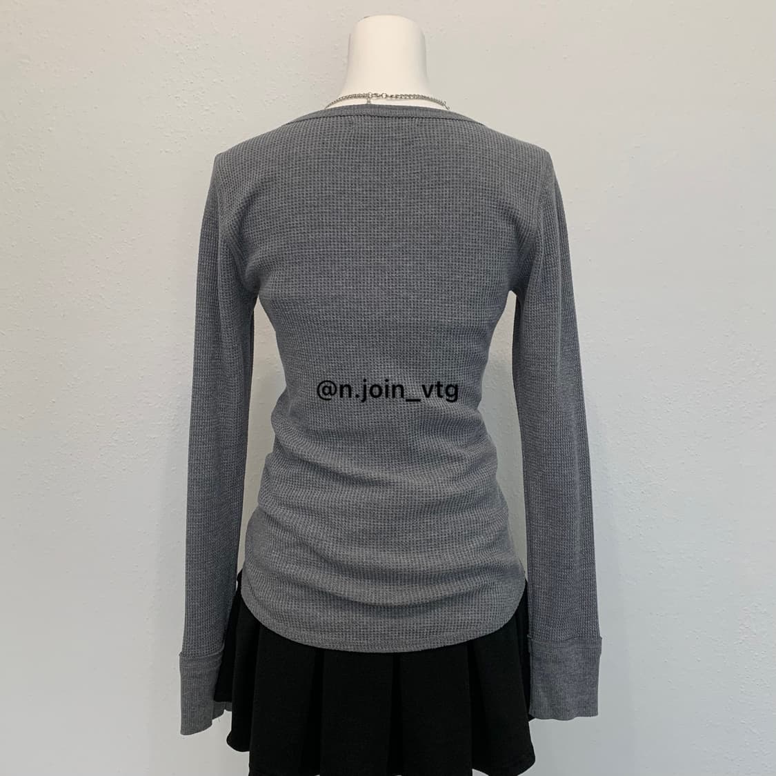 아베크롬비 헨리넥 그레이 와플 롱슬리브 상품이미지4