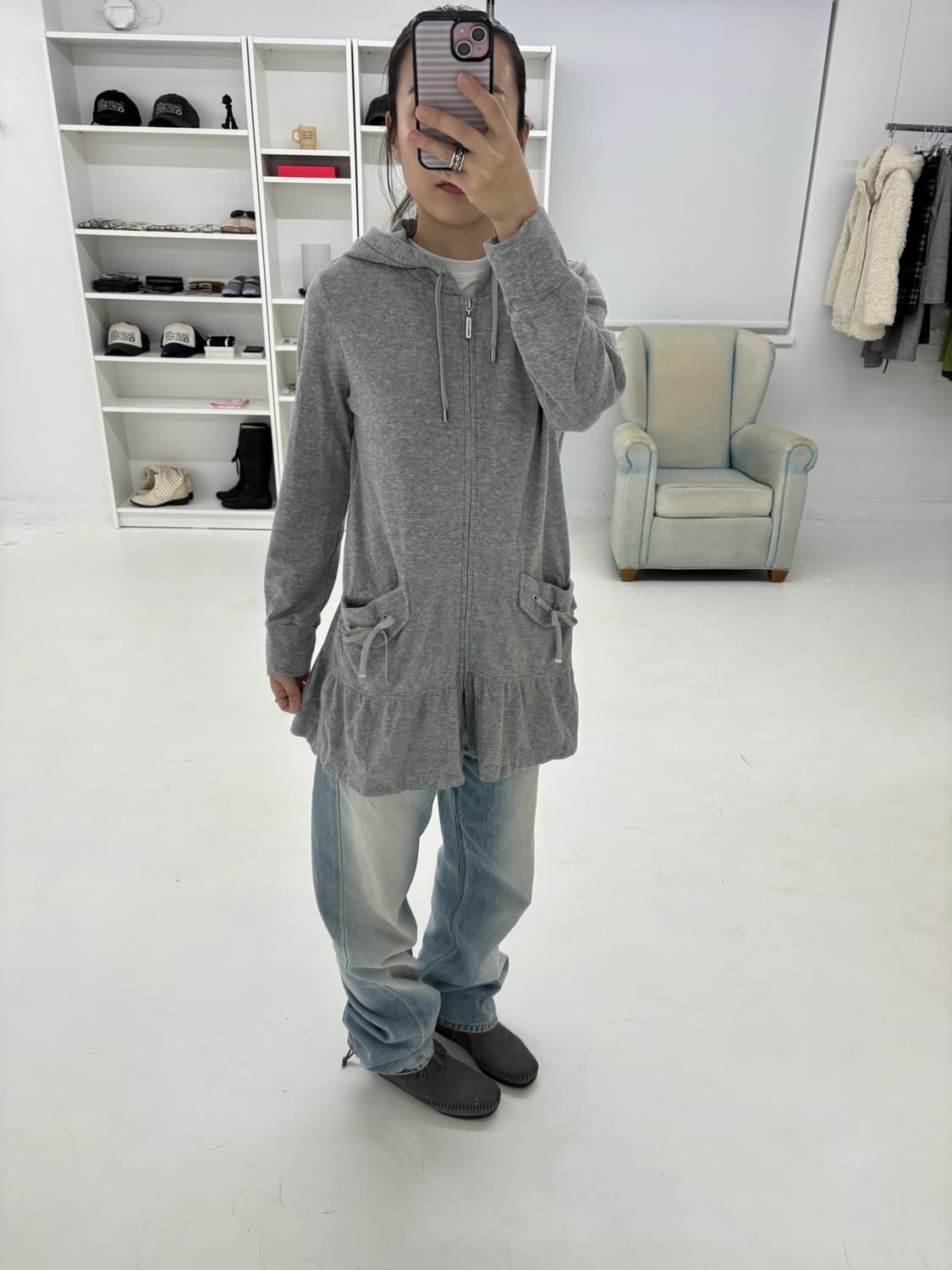 Courreges hoodied zip up 상품이미지6