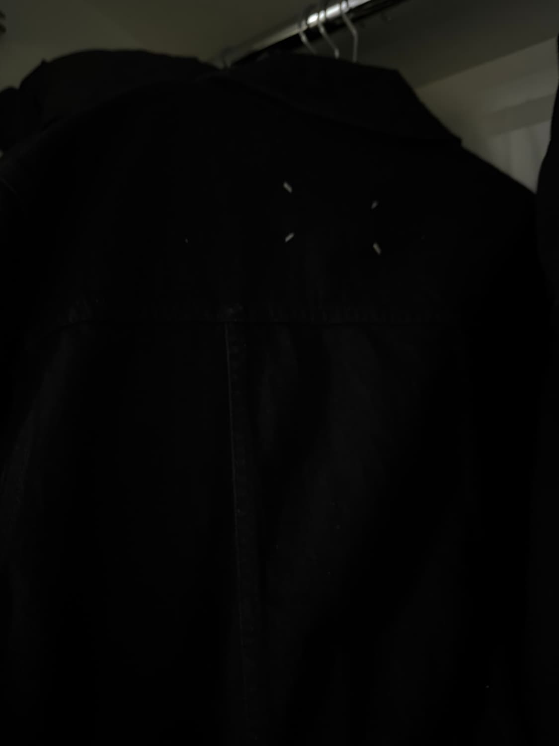 메종 마르지엘라 백스티치 블랙 데님자켓 흑청 트러커 블루종 아카이브 상품이미지4