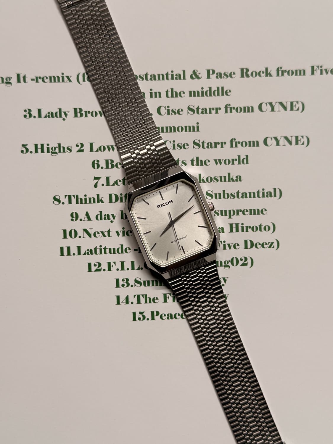 RICOH 80s 빈티지 메탈 워치  상품이미지2