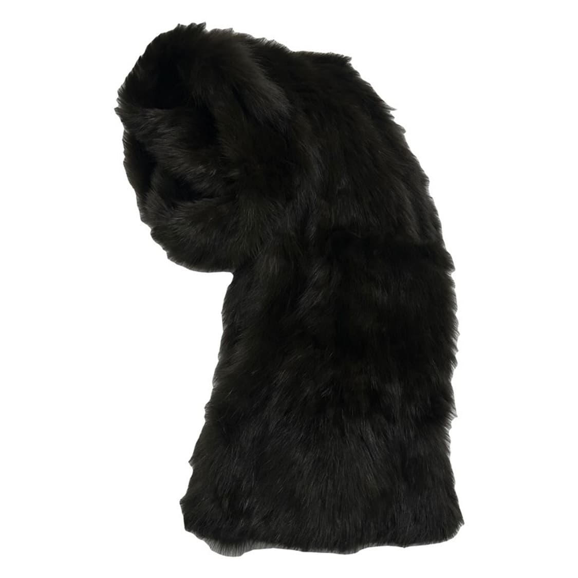  (포켓 보유) 밍크 머플러 블랙-차콜 상품이미지4