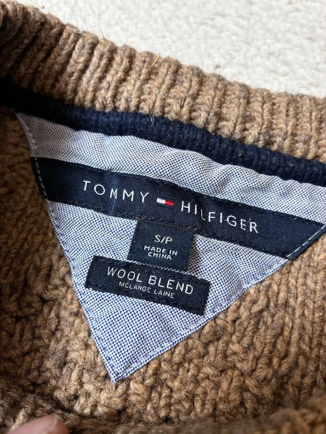 타미힐피거 00's 꽈배기 패턴 니트 PN7861 상품이미지6