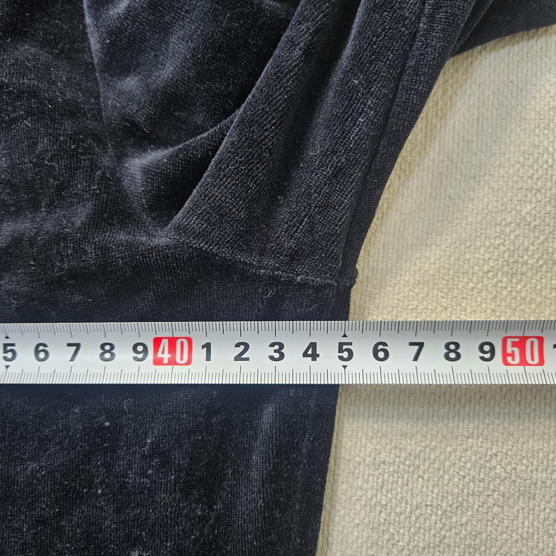 S 폴로랄프로렌 여성 블랙 벨벳 후드집업 0401Y 상품이미지5