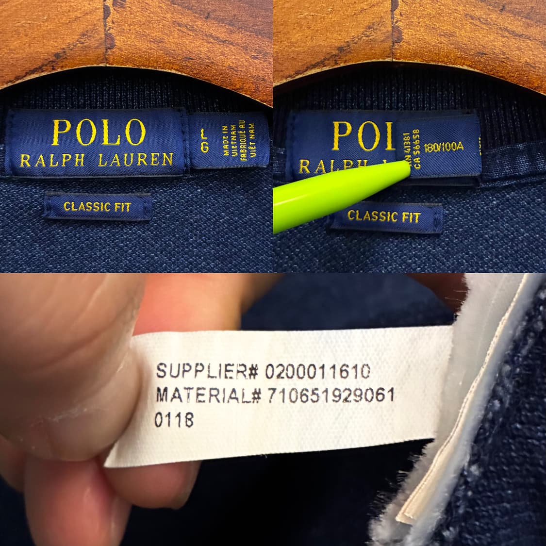 (L~XL)POLO 폴로랄프로렌 인디고 빈티지 다잉 코튼 반팔 PK카라티 상품이미지10