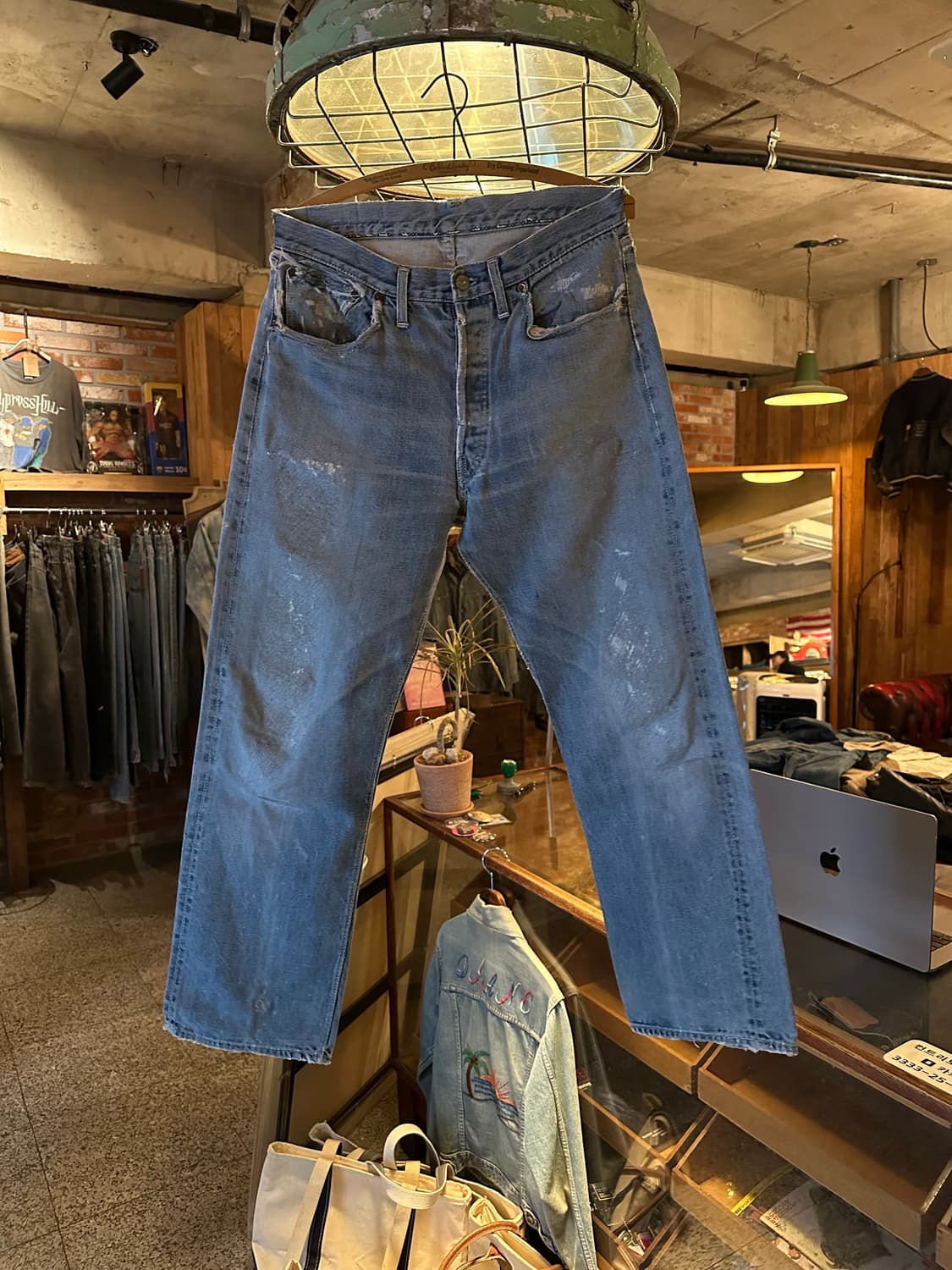 50s USA 빈티지 리바이스 501XX 오리지널 셀비지 데님 팬츠 상품이미지1